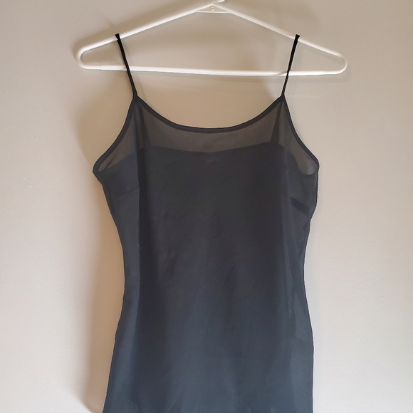 Black See-through Spaghetti Straps Top - Picture 7 of 9